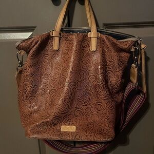 Consuela Sally bag.  Shoulder, sling it backpack. Brown leather